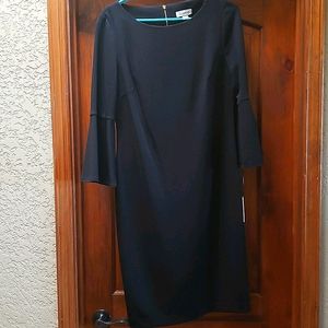 Calvin Klein Black Bell Sleeve Dress